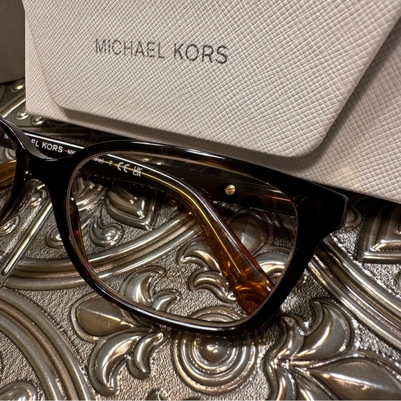 ?Michael Kors • Unisex Black and Gold Frame Prescription Eye Glasses main image 7